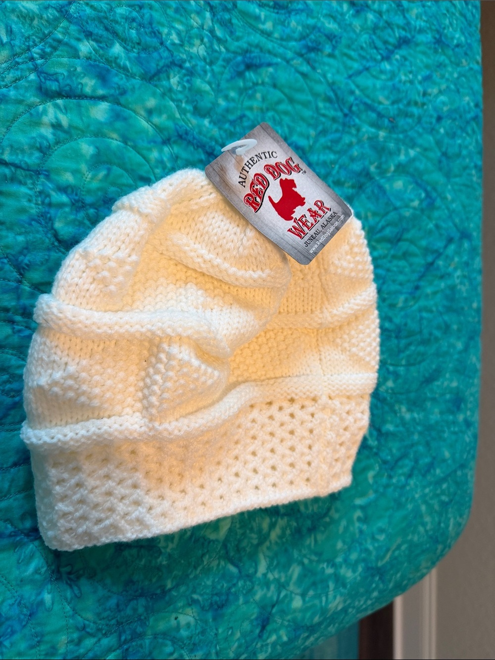 Cream Knit Beanie - Soft Winter Hat